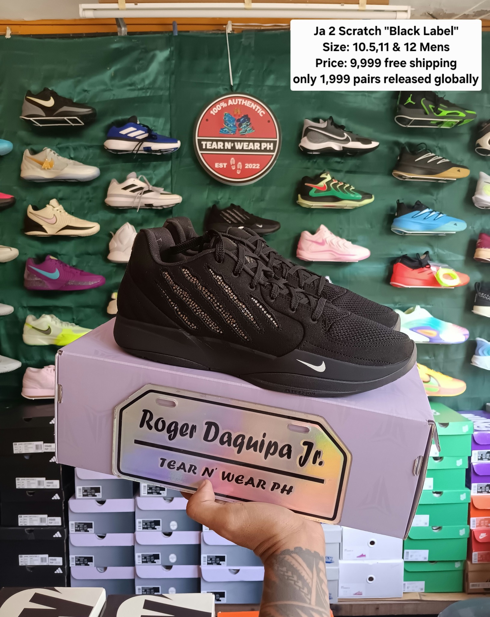 ? For Sale: Nike Ja 2 “Tree Top” – Light Silver & Metallic Gold 