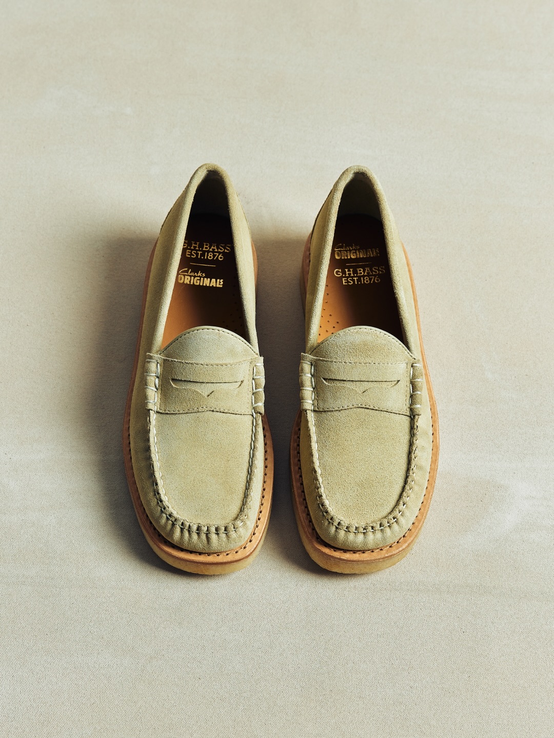Clarks - Our men's Wallabee Monk. Taking a Clarks archive pattern