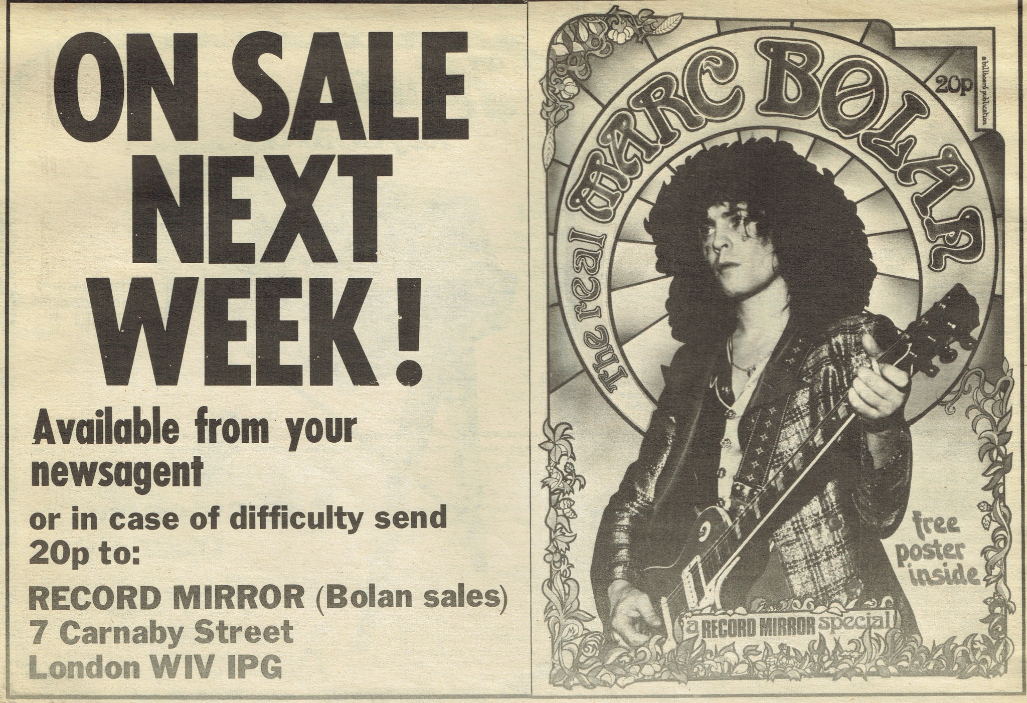 Marc Bolan discusses music, film and future in 1972 Beat