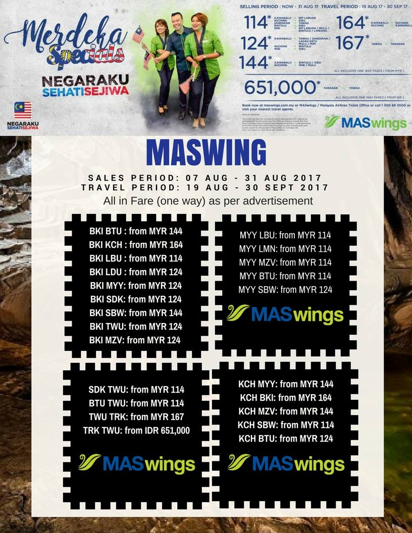 MASWing Merdeka... - Miri Borneo Travel Agencies Sdn Bhd | Facebook