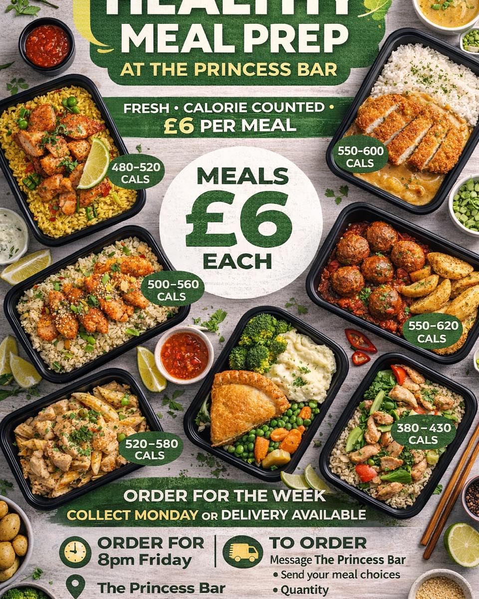 Princess Bar - 🥗 NEW: Healthy Meal Prep at The Princess... | Facebook