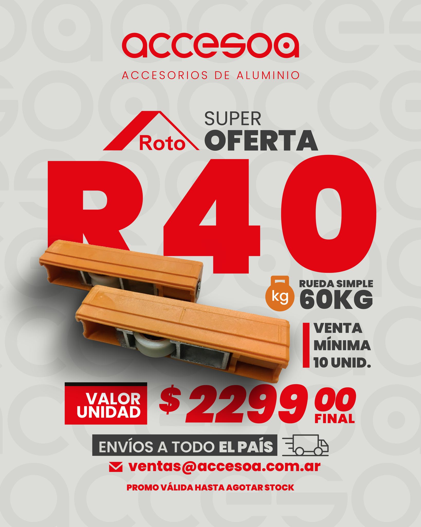 Accesoa - 🔥 SÚPER PROMO ROTO – RUEDAS 🔥 Potenciá la... | Facebook