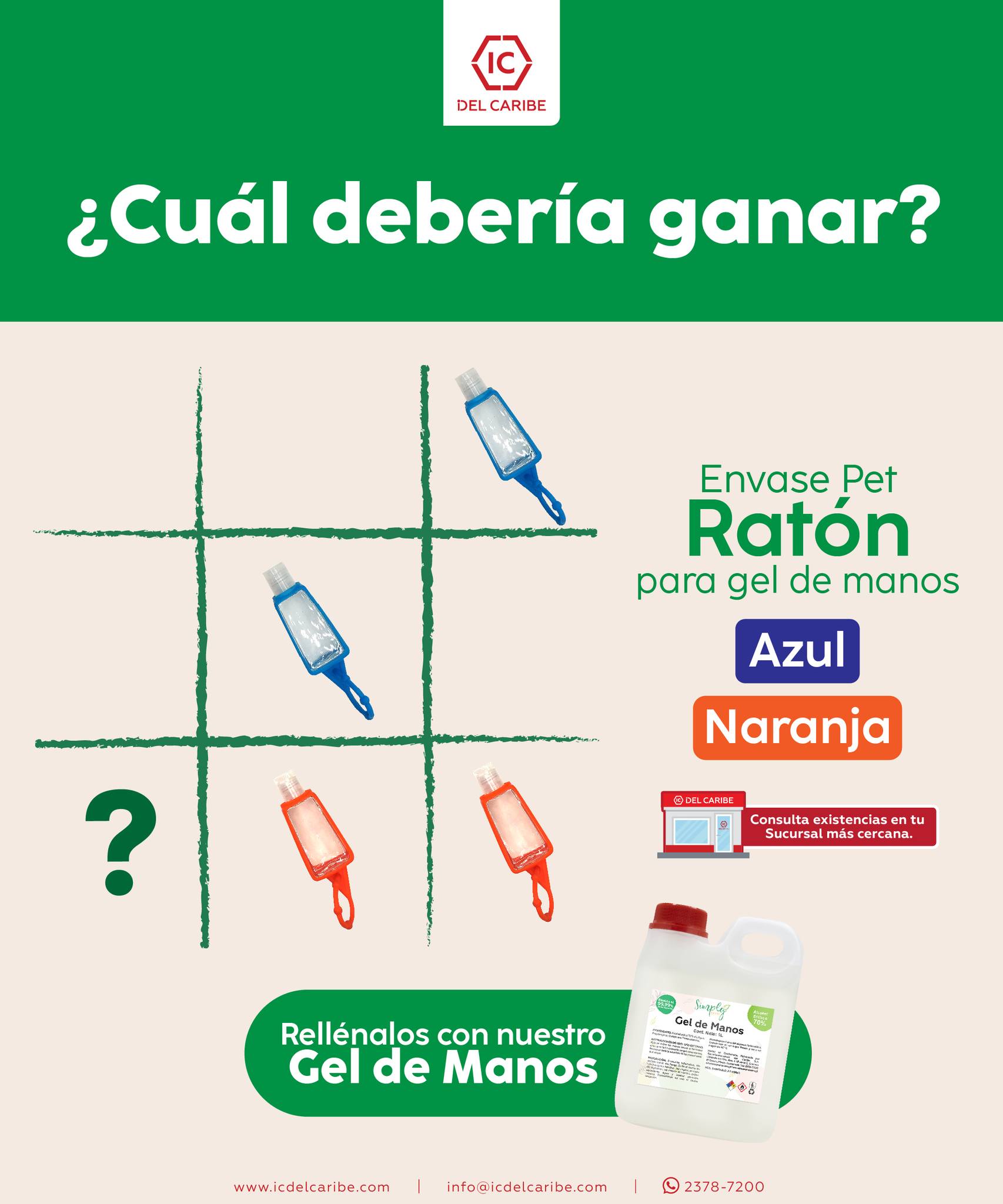 IC - ¿Qué color será el ganador?🧡💙 Nuestros envases Pet Ratón son ...