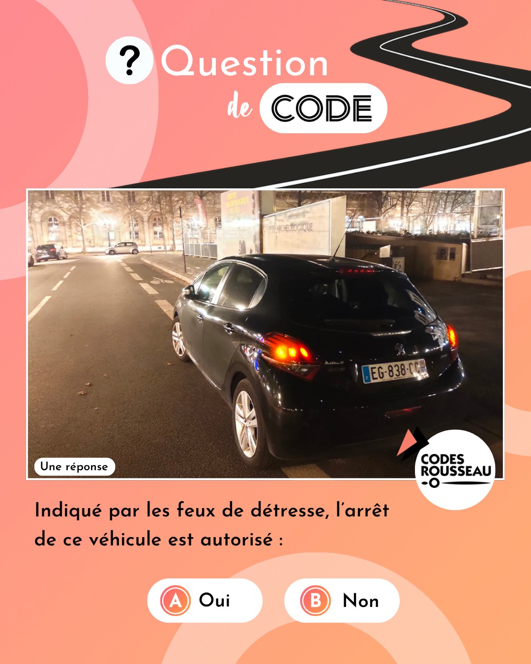 Codes Rousseau - 🚗 Question de Code Vrai ou faux ?... | Facebook