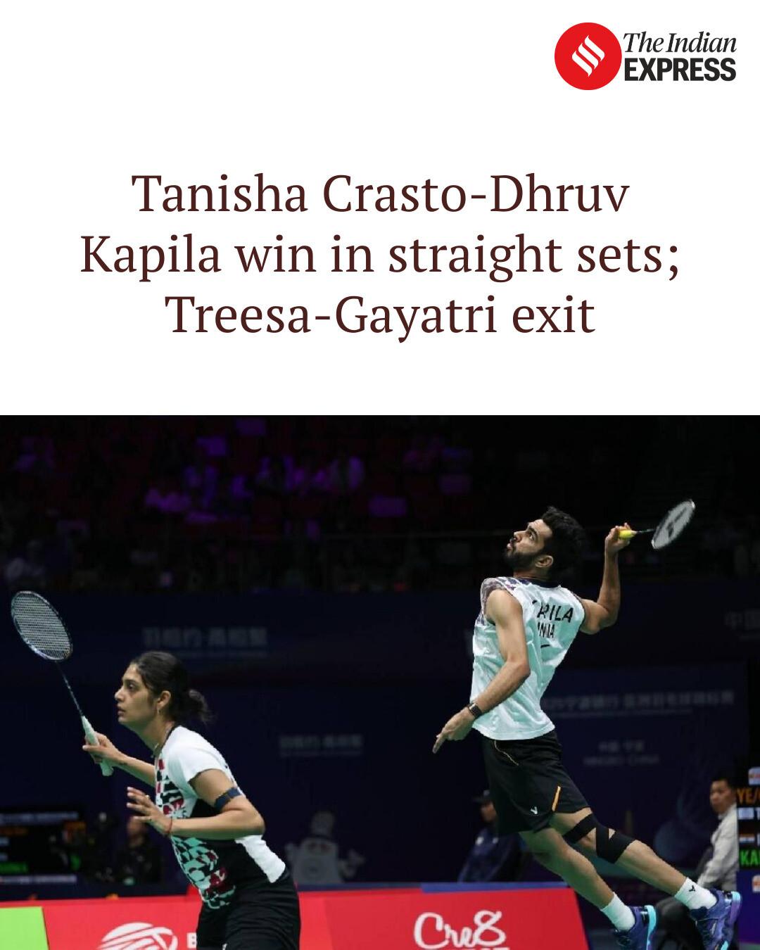 Indian - Tanisha Crasto-Dhruv Kapila register India’s first win at All ...