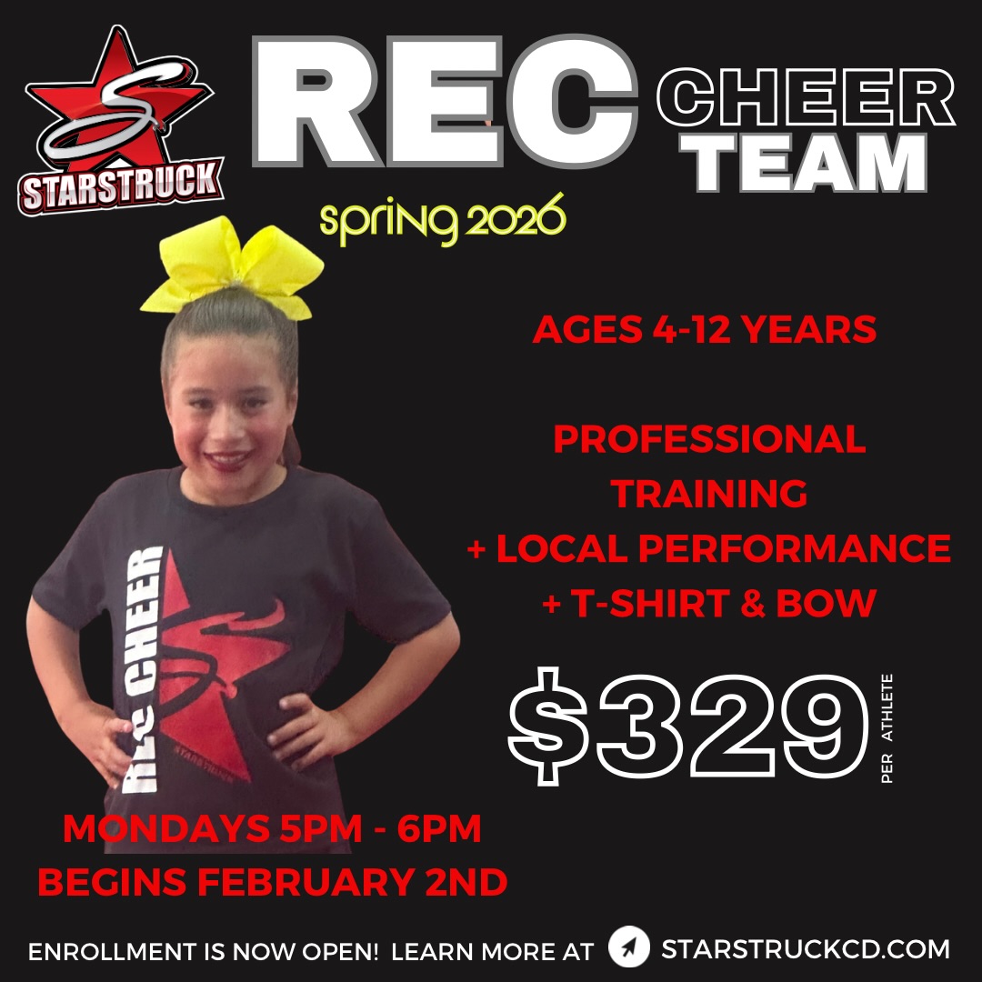Starstruck - Join our Spring 2026 Recreational Cheer Team!!! ⭐️ Sign ...