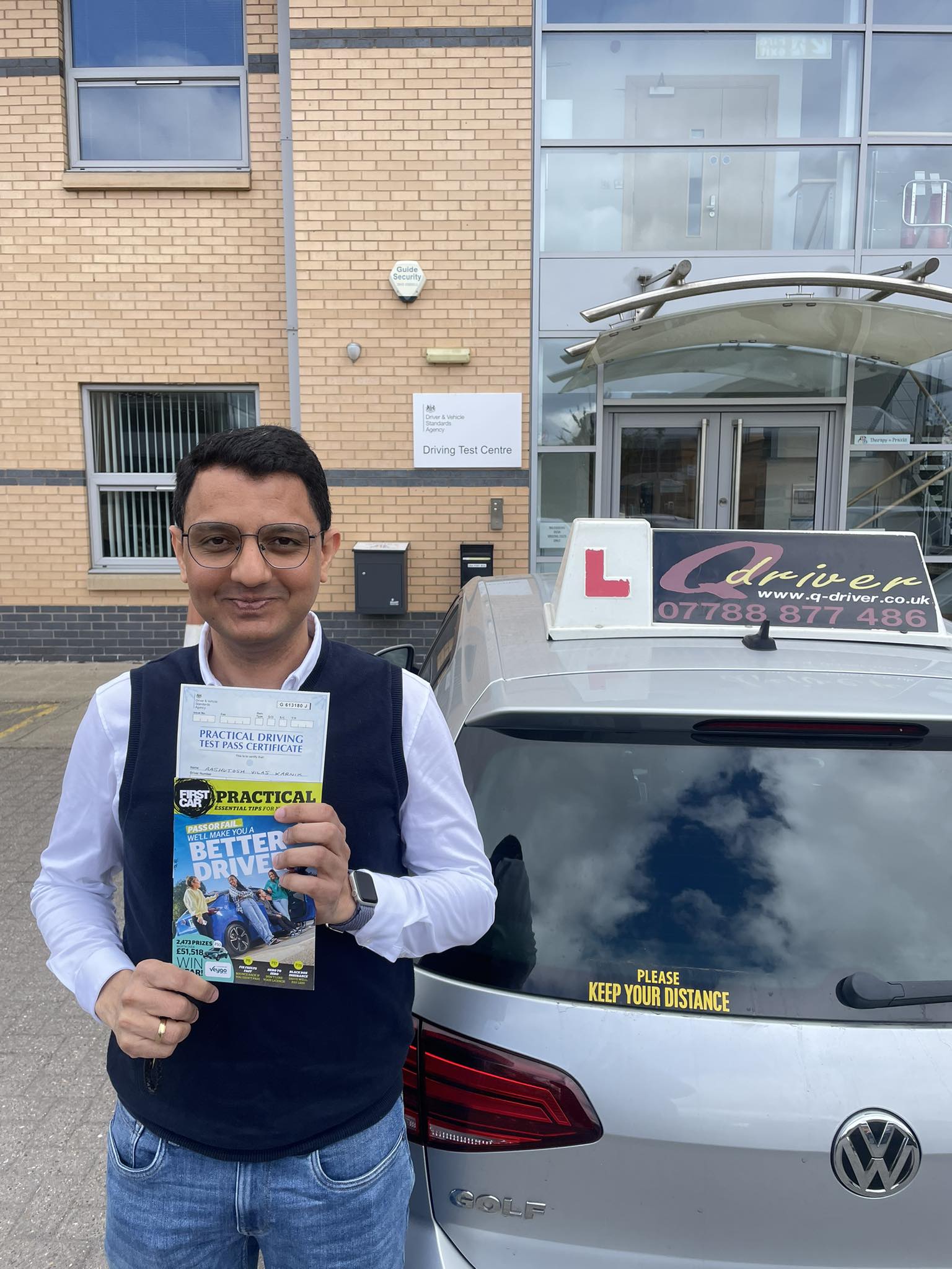 Q-Driver - A huge congratulations to Ash JUST NOW PASSED HIS TEST 1ST ...