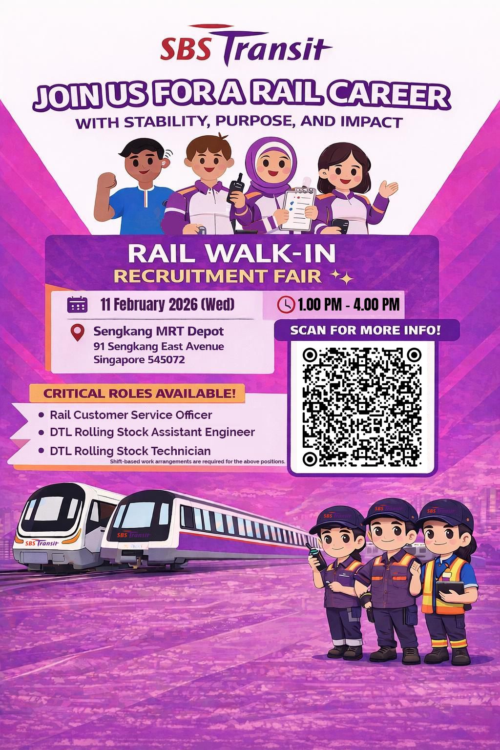 🚆 We’re Hiring – Join Our Rail... - Careers at SBS Transit | Facebook