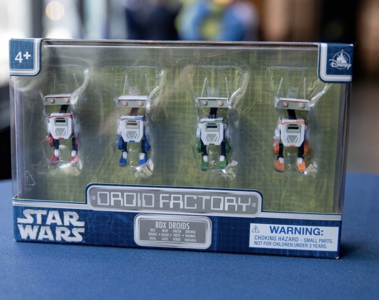 Disney Star Wars Droid Factory 4-Pack of BDX Droids. Available May