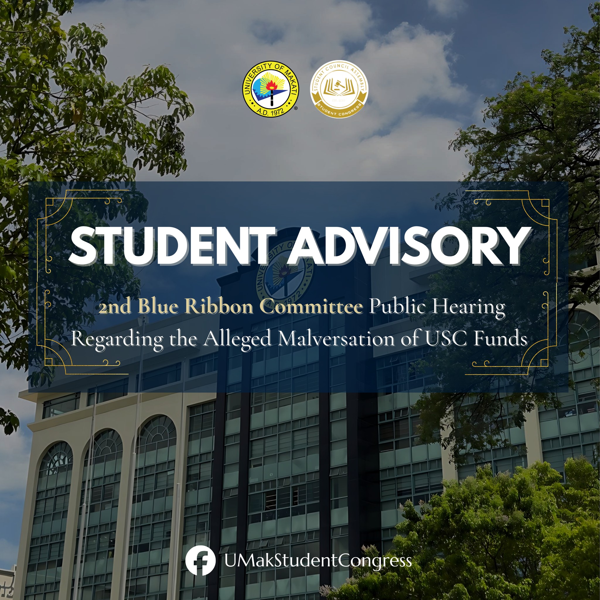 SESSION RESUMED! The Blue Ribbon... - UMak Student Congress | Facebook