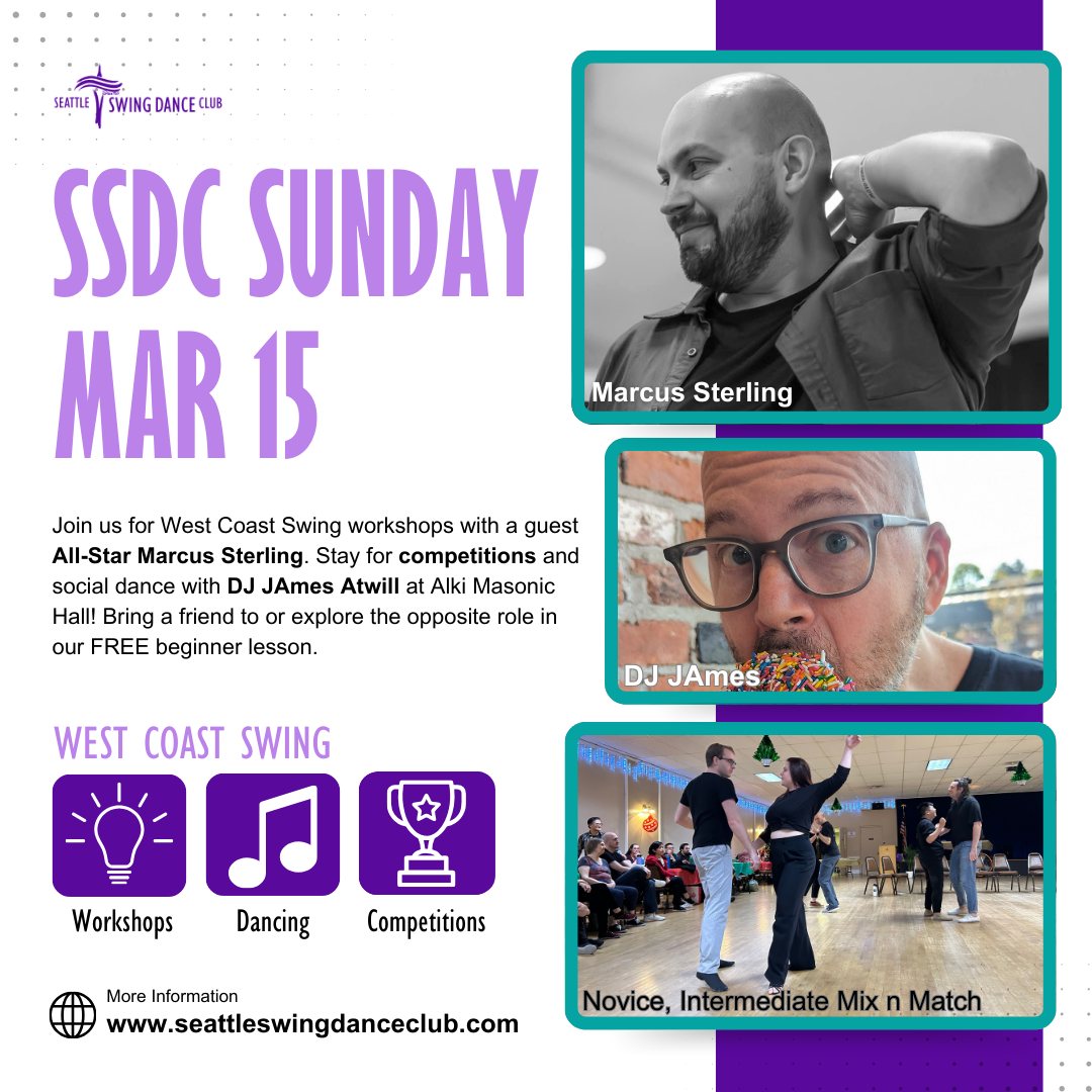 Seattle West Coast Swing Workshops with All-Star Marcus Sterling ...