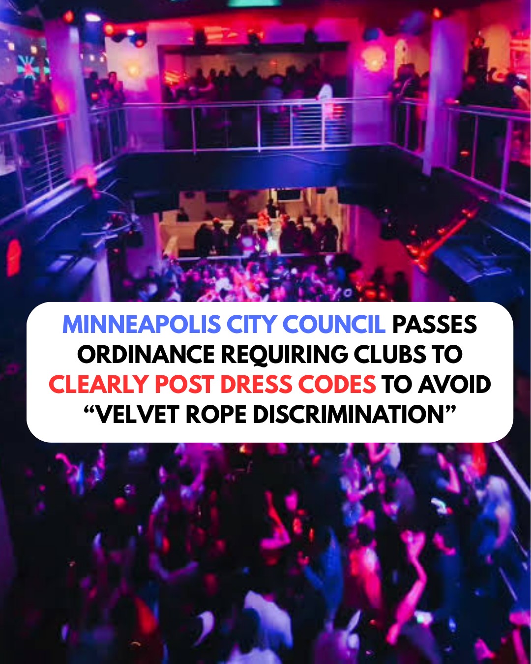 Minneapolis requires bars to post dress codes