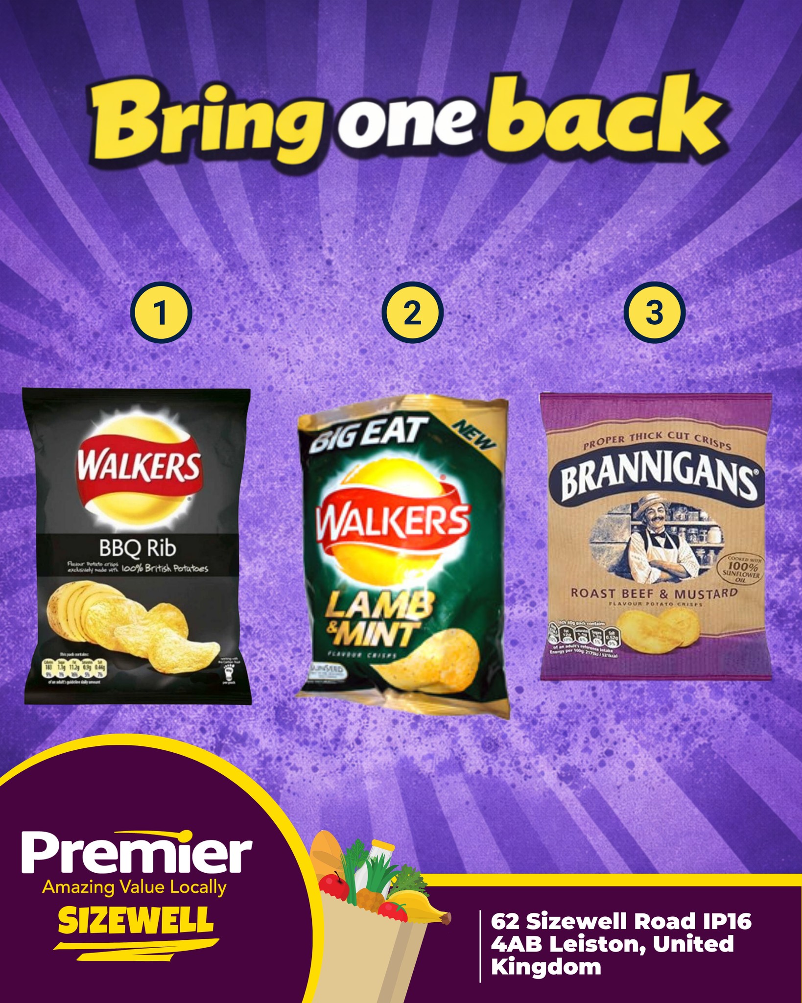 🥔 Bring One Back – Crisps Edition 🥔... - Sizewell Rd Premier | Facebook