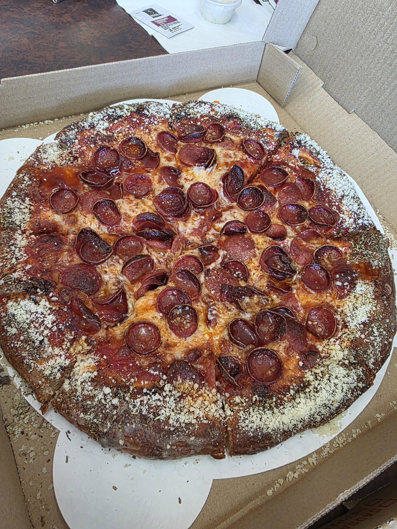 Pops Pizza in Rocklin, CA serves great pepperoni pizza