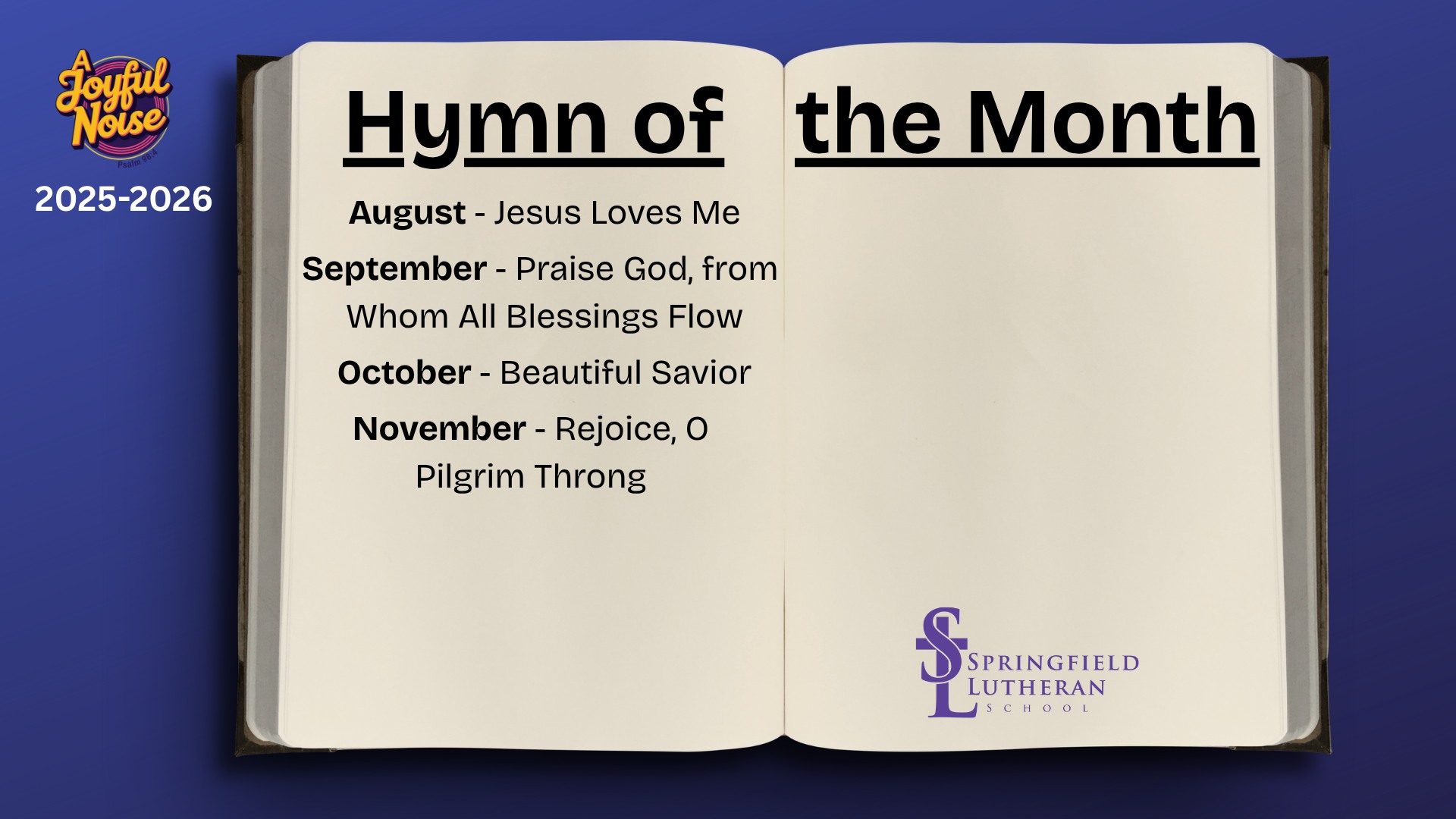 Springfield - Students at SLS learn a Hymn of the Month as a way to put ...