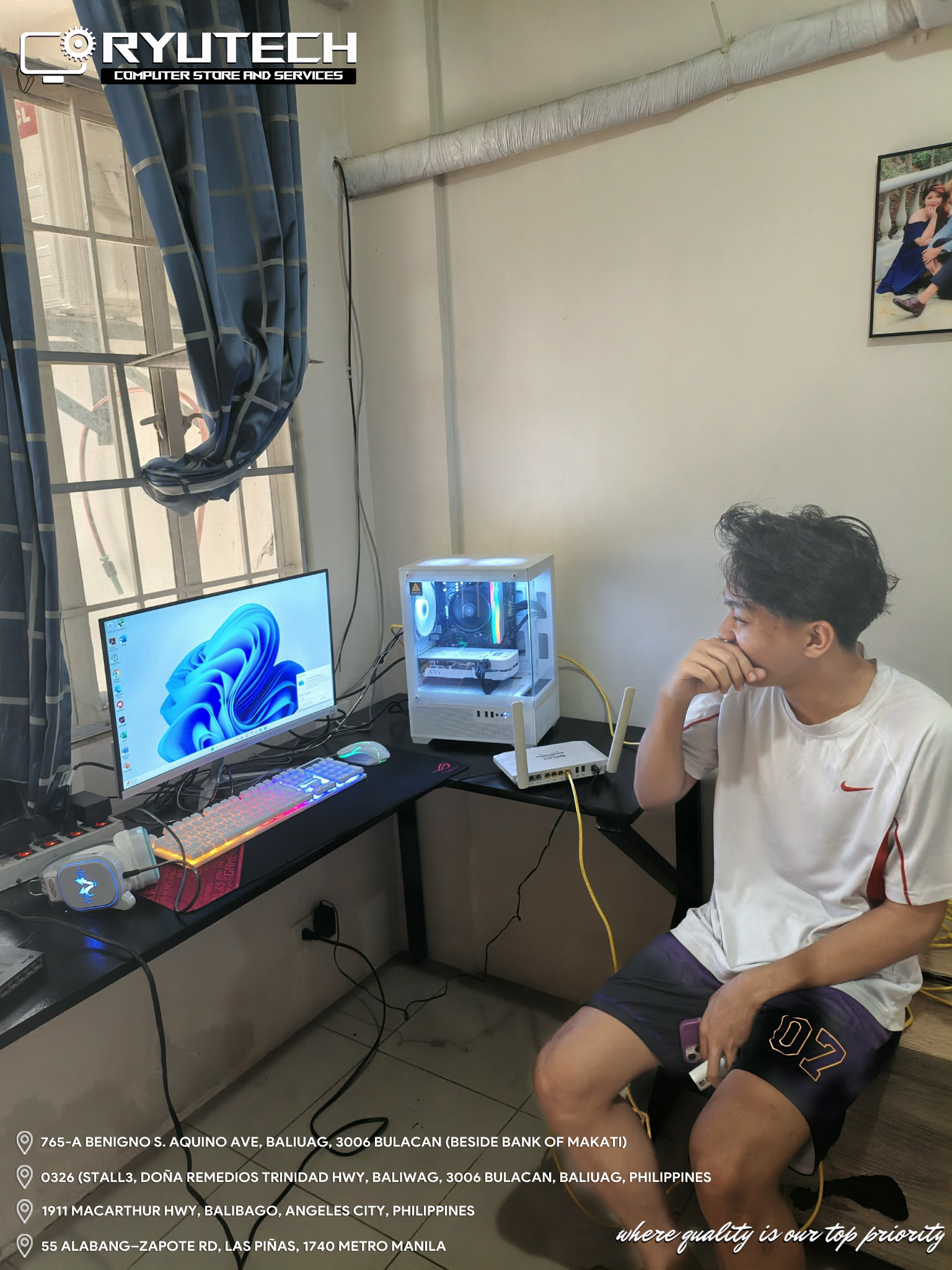 RyuTech - 🚚 Delivered to Sta. Mesa! 💻 Another stunning all-white gaming ...
