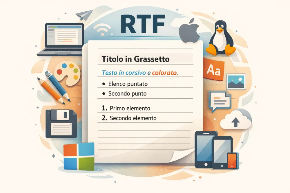Techelopment - Cos’è RTF, come si usa e a cosa serve Il formato RTF è ...