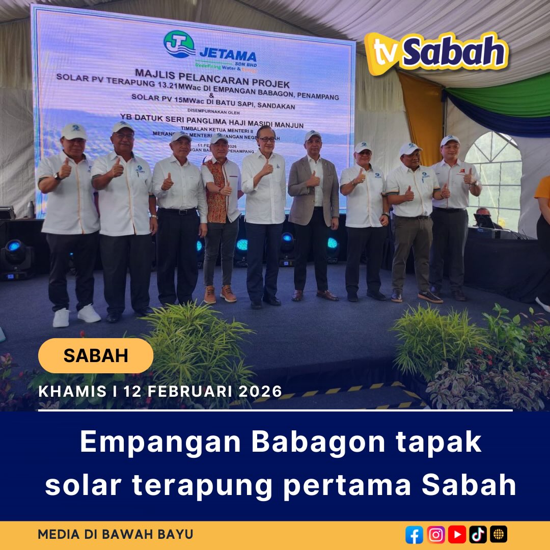 TV Sabah - Projek solar terapung pertama di Sabah bernilai... | Facebook