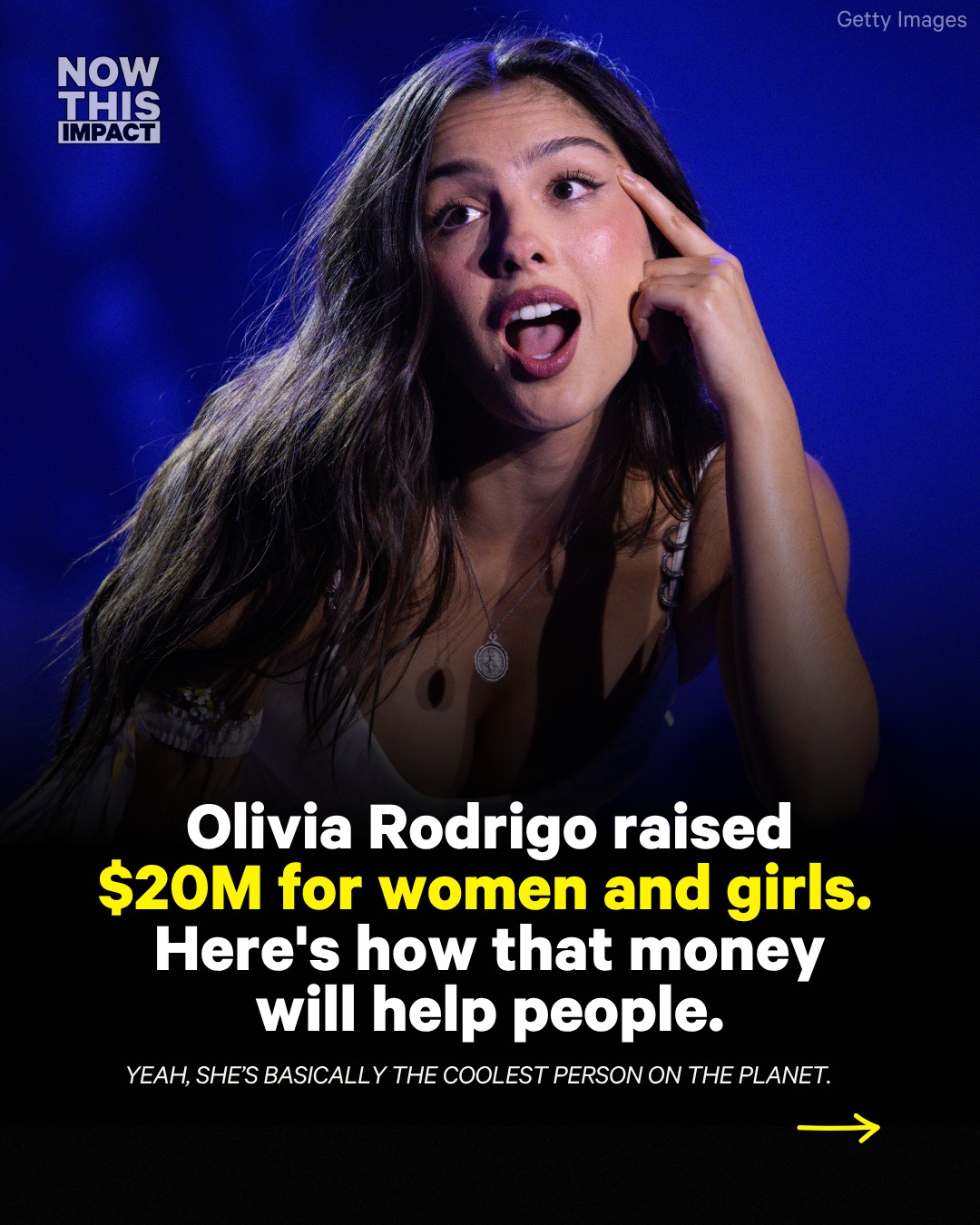 Olivia, we always knew you were that girl.