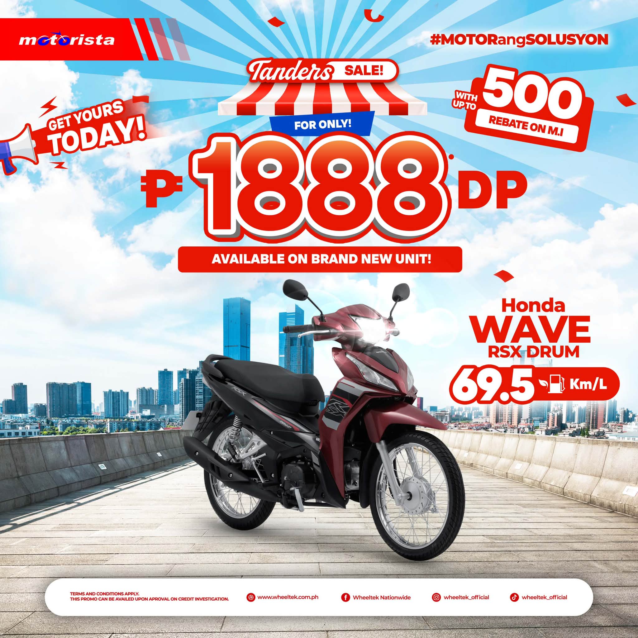 📌 TANDER SALE PROMO ‼️ BRANDNEW HONDA WAVERSX Drumbrake Open for