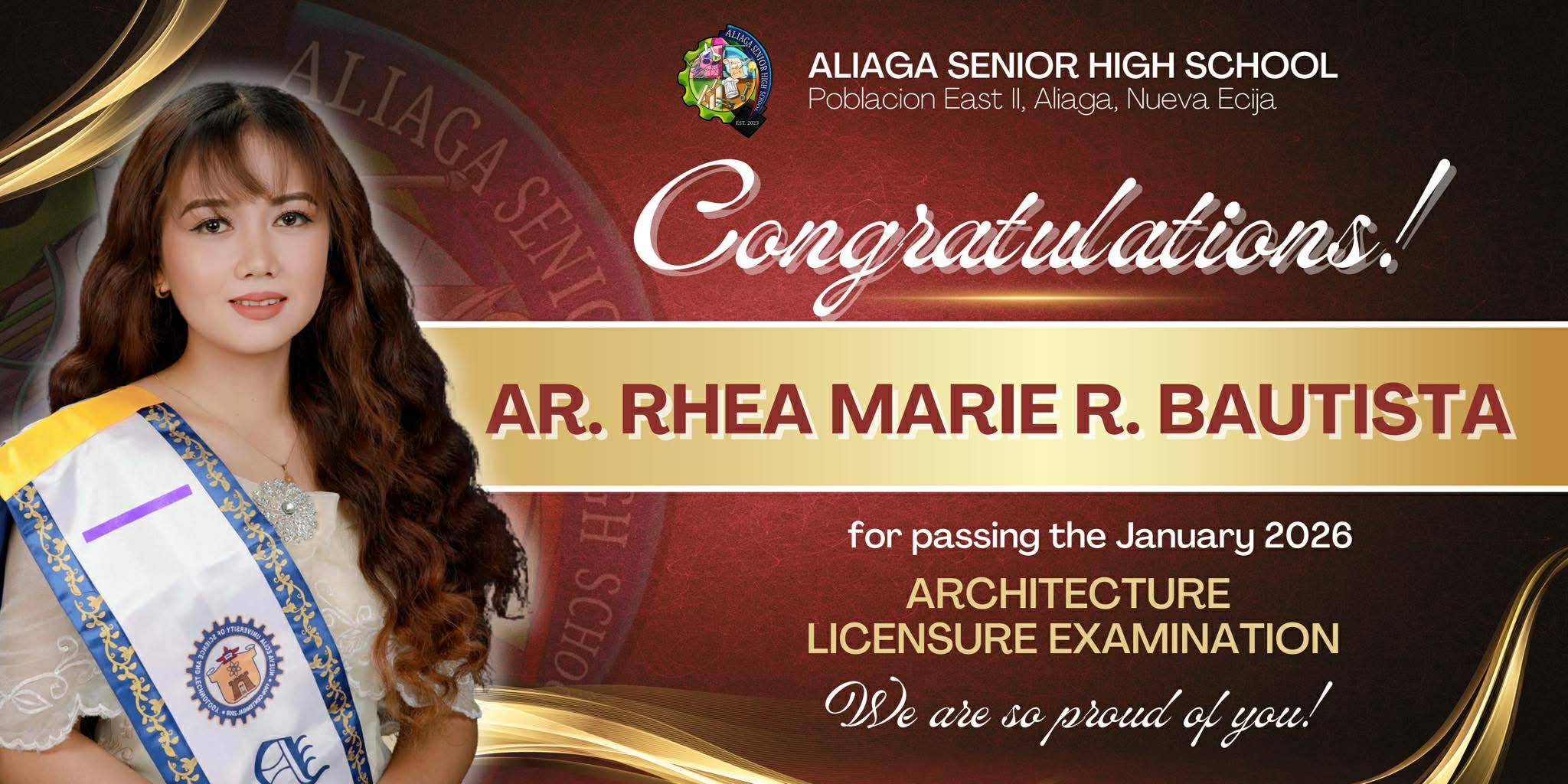 Congratulations, New... - Aliaga Senior High School | Facebook