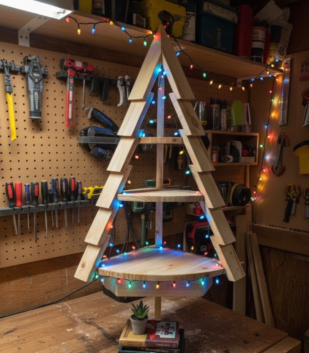 Woodworking - Awesome design to build these Christmas trees. Check this ...
