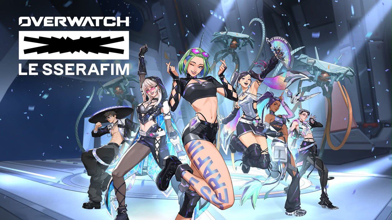 First Look at LE SSERAFIM x #Overwatch Skins 🪩 Featuring Mizuki