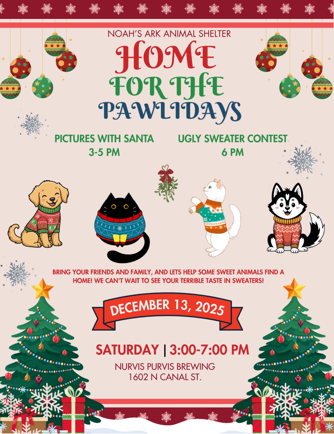 Home for the Pawlidays