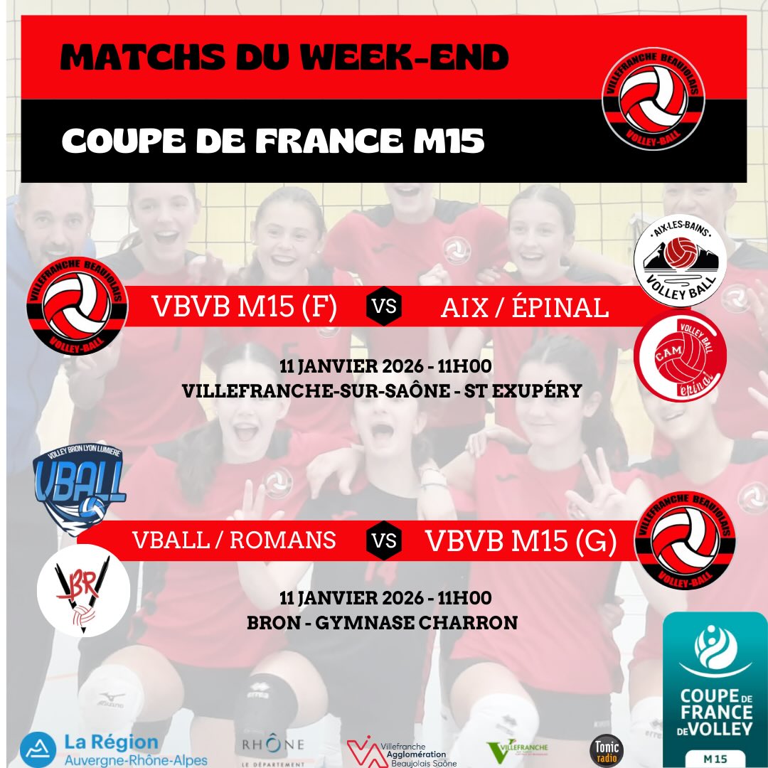 VBVB - 🔴⚫️ COUPE DE FRANCE ⚫️🔴 5ème tour de Coupe de France pour nos ...