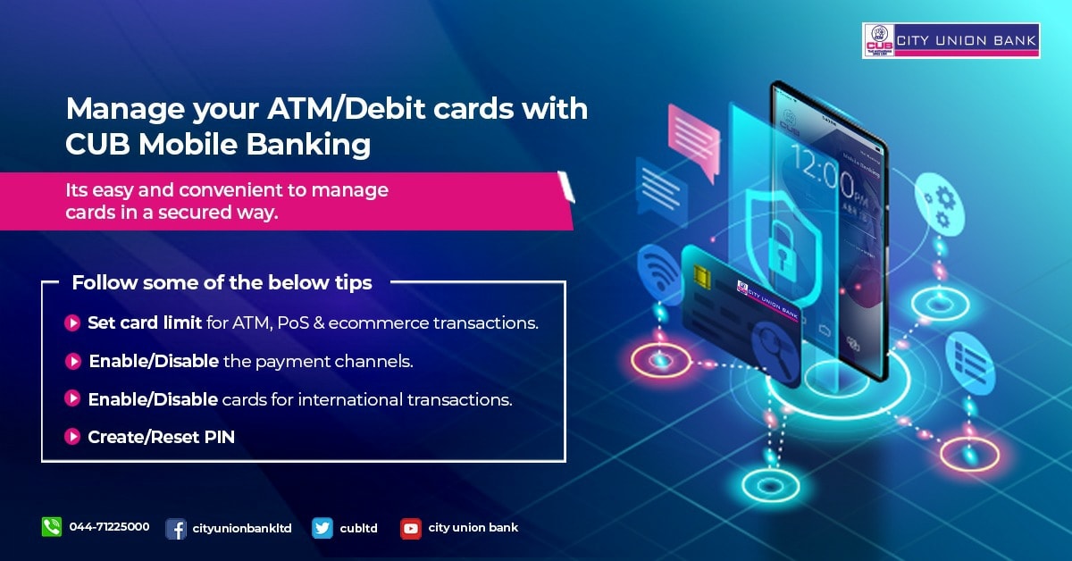 Cityunionbank - City Union Bank facilitates 'Safe banking'. Control ...
