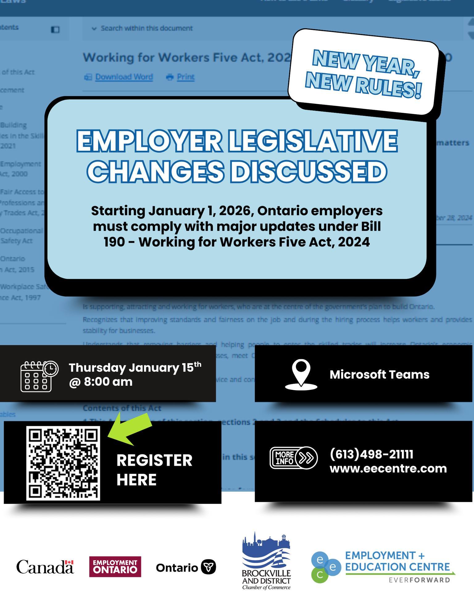 Brockville - Ontario Employers: Important Legislative Update These ...