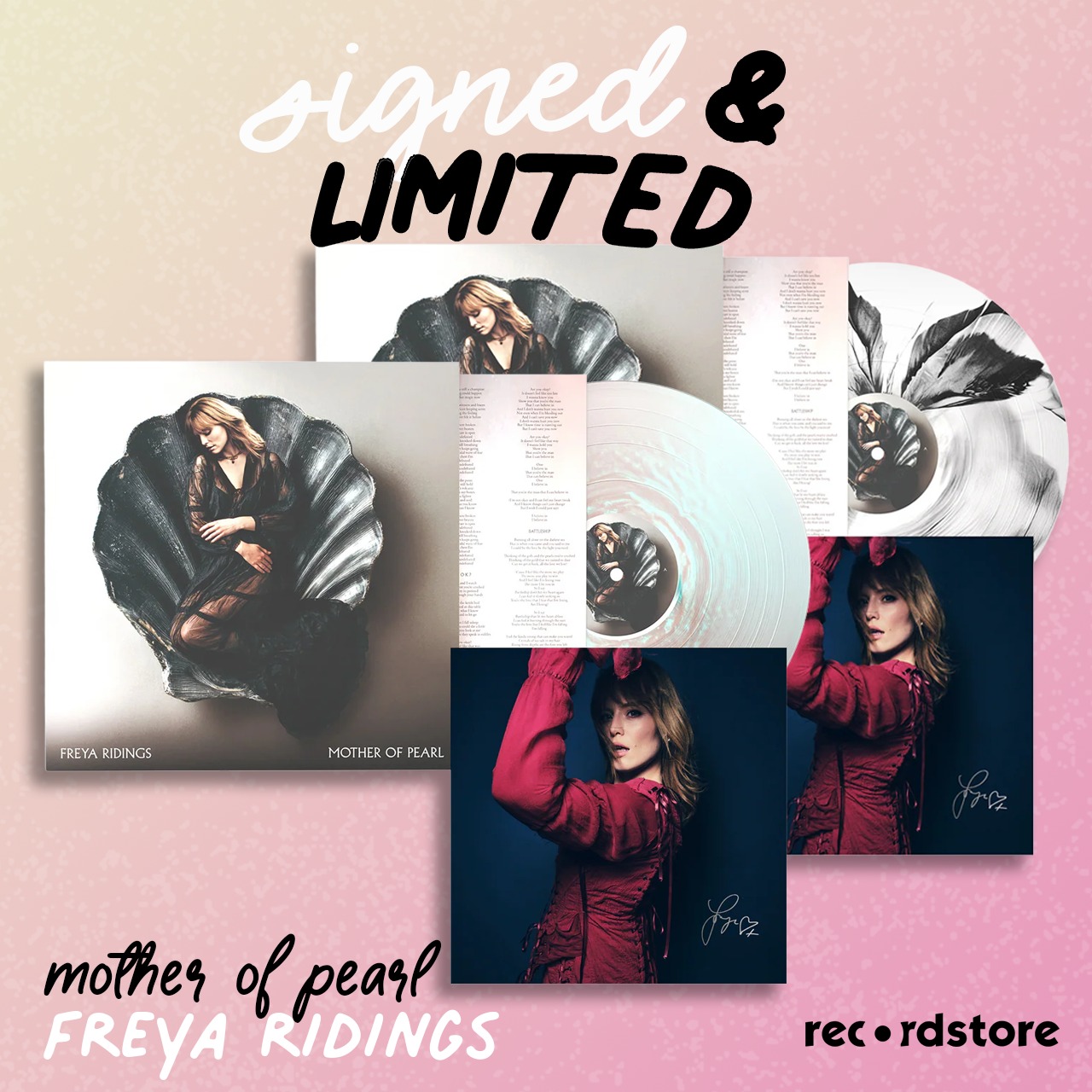 SIGNED | Freya Ridings - Mother of Pearl: Pearl Sunrise Vinyl LP 