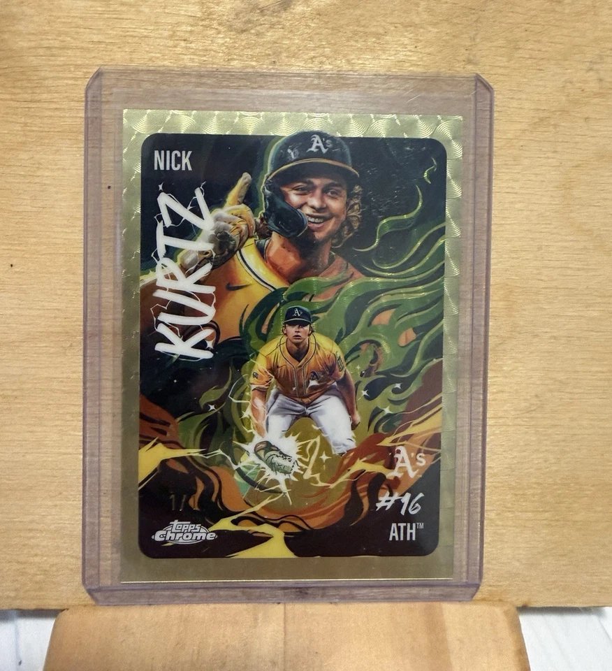 The 1/1 Nick Kurtz Ultra Violet Superfractor just surfaced on eBay 🤯