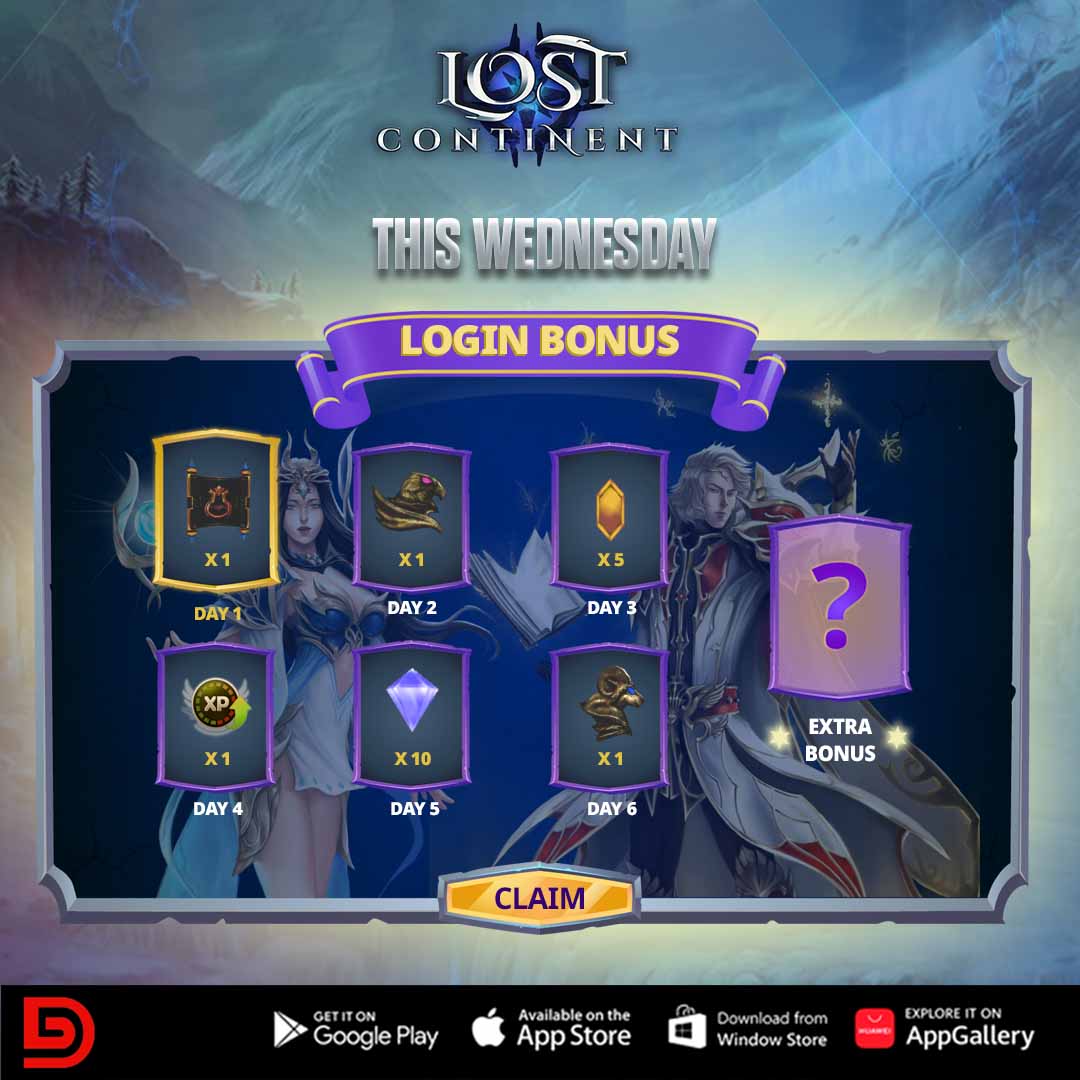 Lost - And the launching is... LOGIN BONUS! You get totally free ...