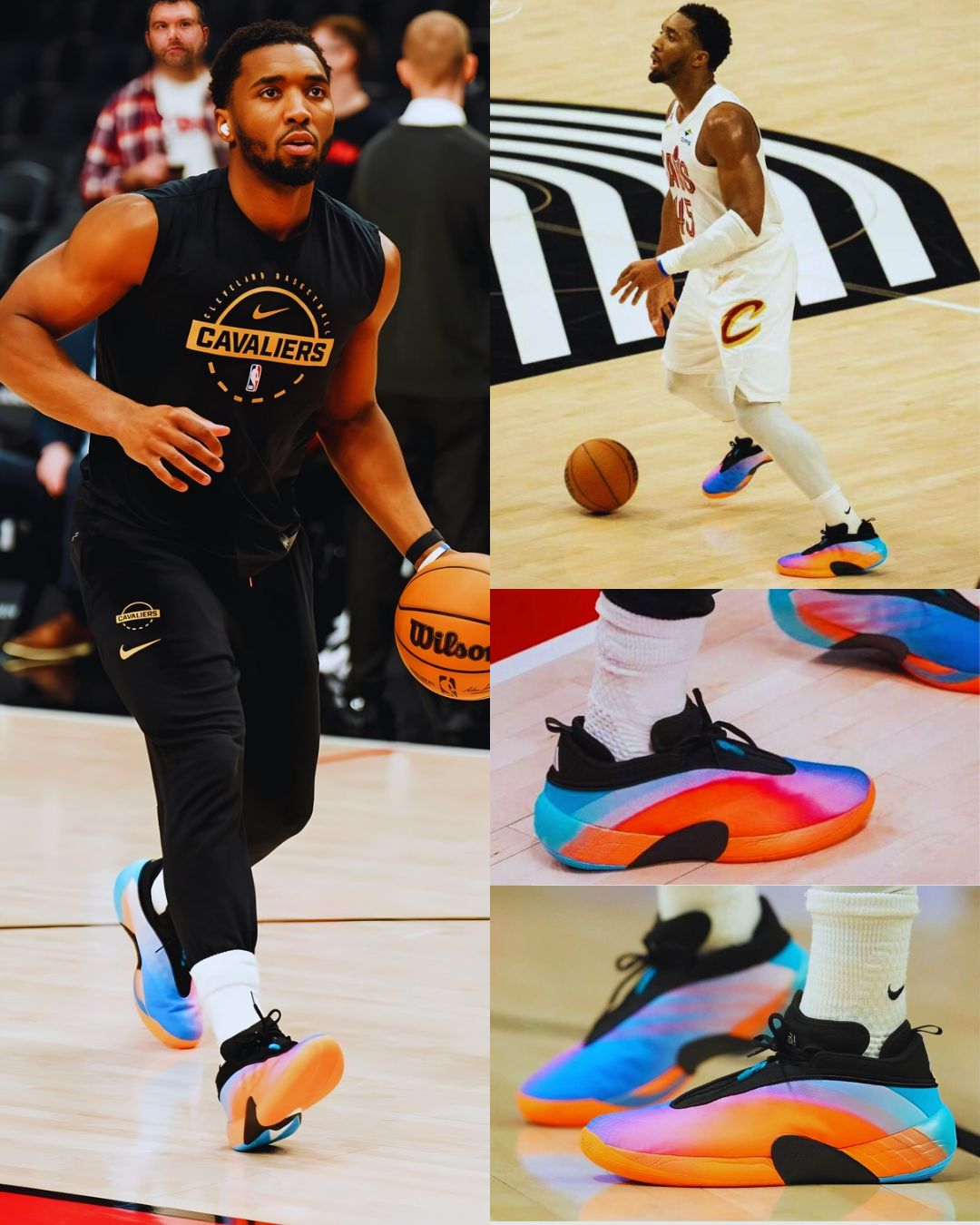 Donovan Mitchell laced up the Adidas D.O.N. Issue #7 in the “All