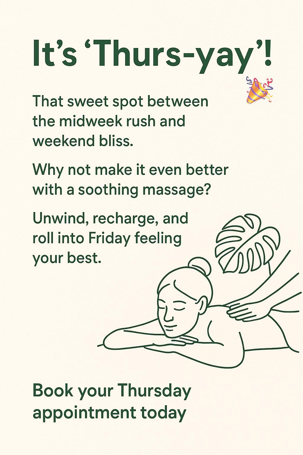 Dara's - 💆‍♀️ It’s ‘Thurs-yay’! 🎉 That perfect spot between the midweek ...