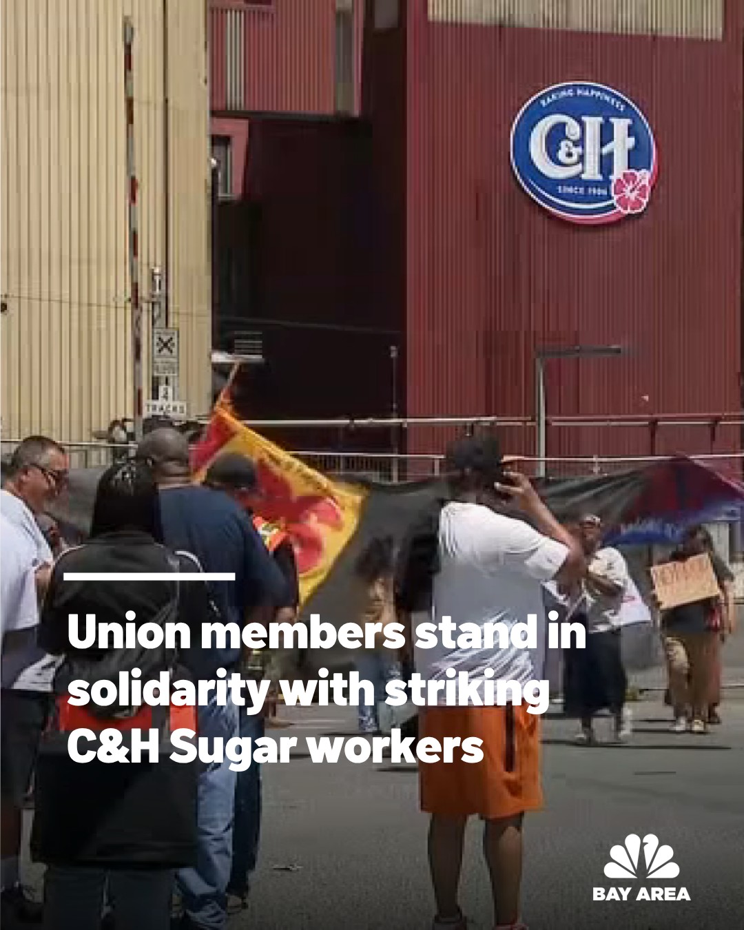 Members of several unions across the Bay Area joined the picket