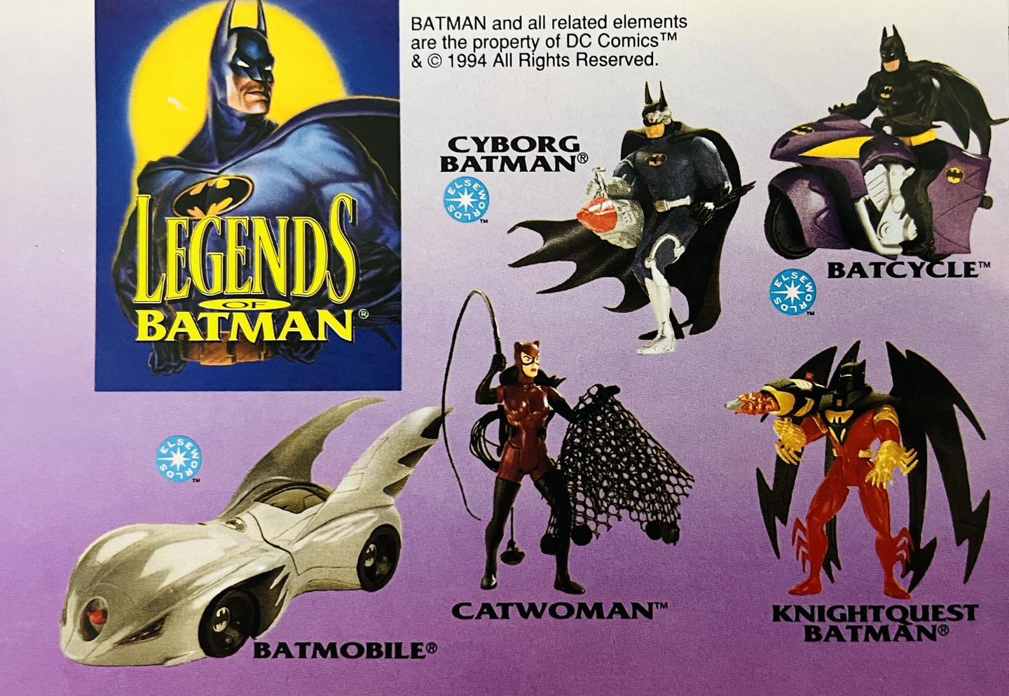 Kenner's 1994 Legends of Batman action figure collection