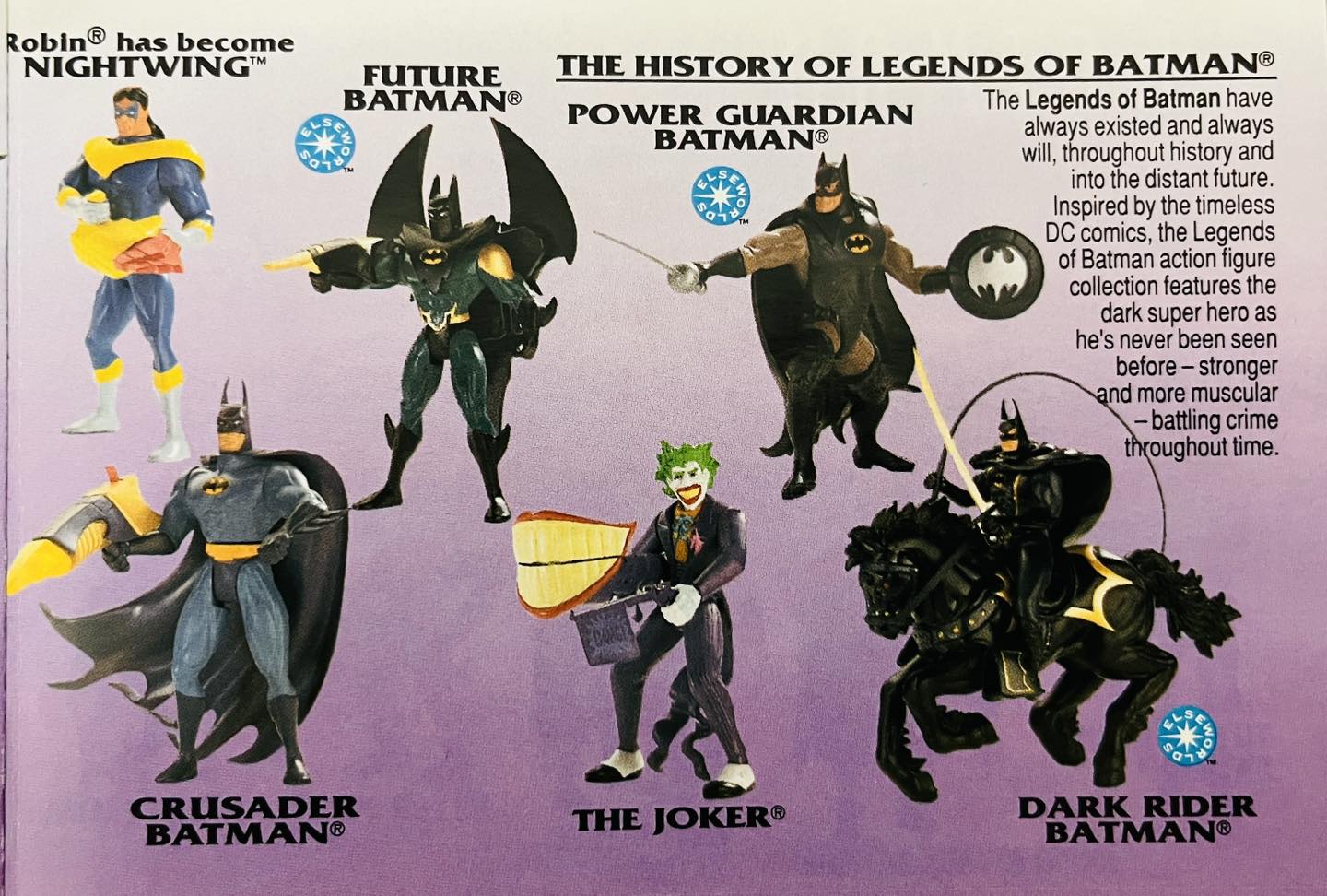 Kenner's 1994 Legends of Batman action figure collection