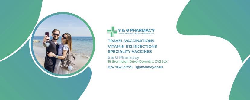 十 S S&G S& & G PHARMACY CARING BEYOND PRESCRIPTIONS... delivery FREE prescription FREE pill box service. NHS Pharmacy First Service •FREE Blood Pressure check and 24hrs monitoring NHS and Private FLU