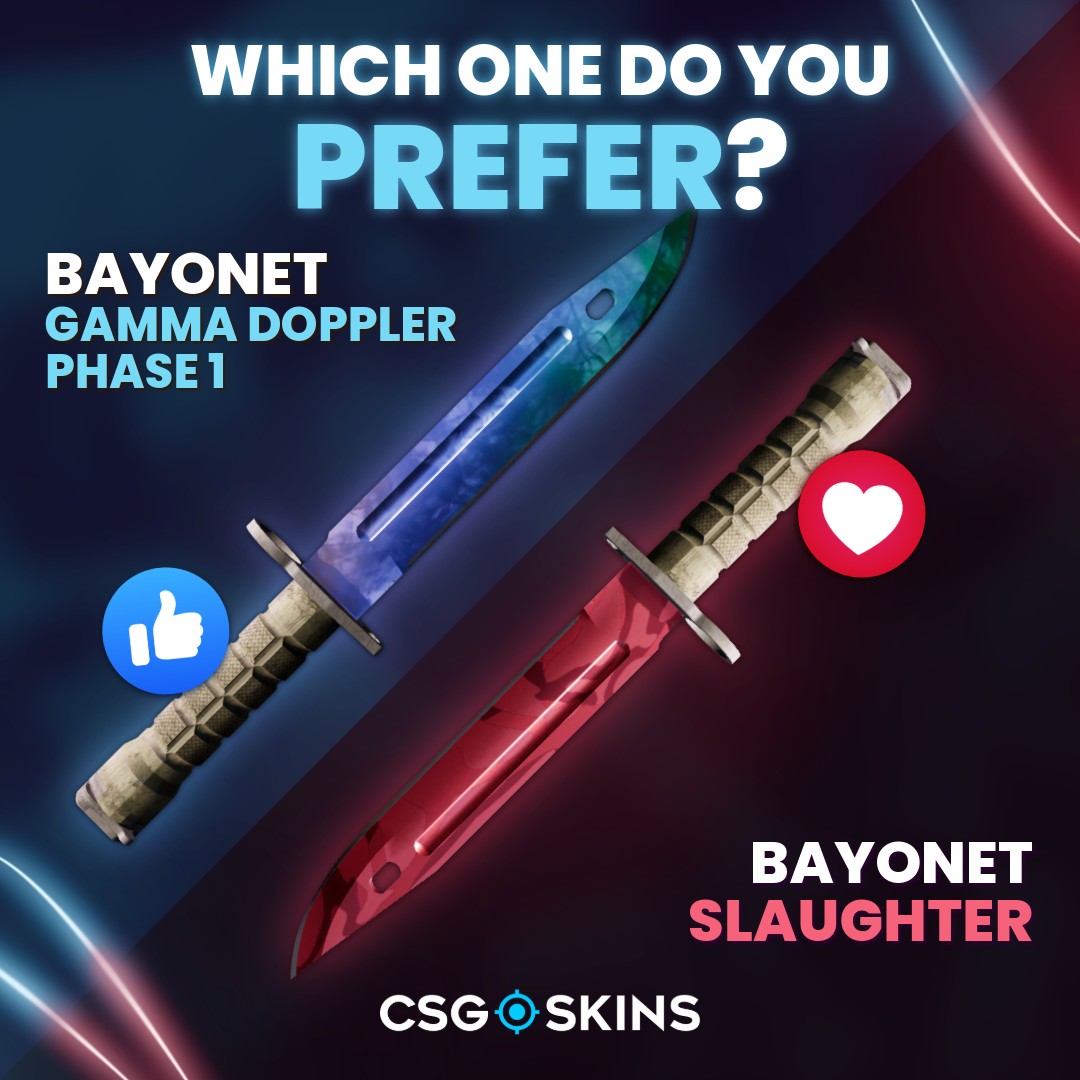 CSGO-SKINS.COM - Gamma Doppler Phase 1 or Slaughter? 🤔 Vote by ...