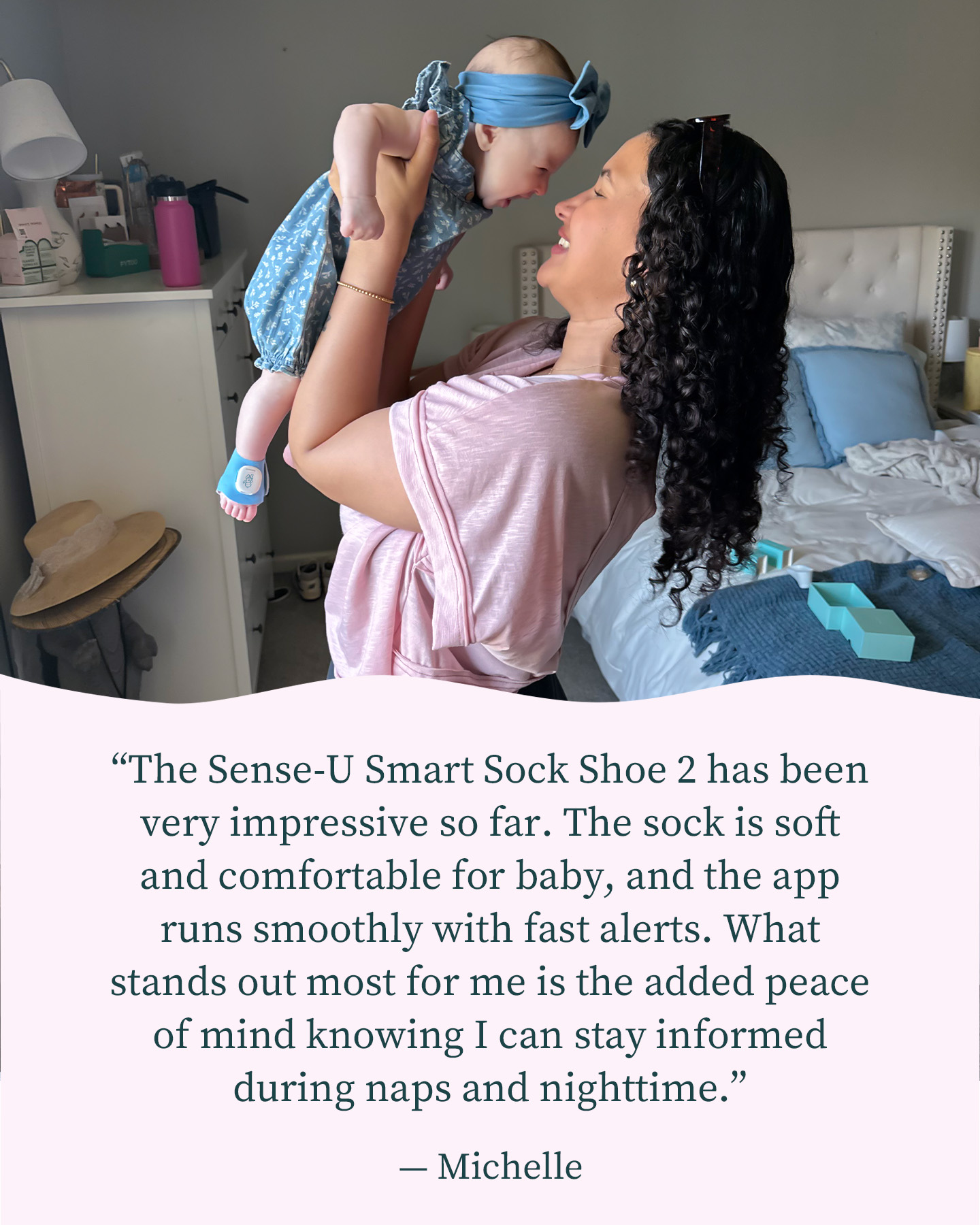Sense-U Smart Sock Shoe 2 review for baby sleep safety