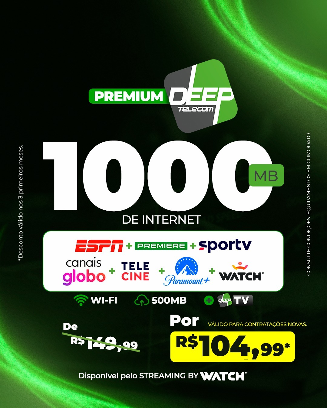 Deep - 💚 Velocidade máxima e entretenimento completo em um só pacote! 📡 ...