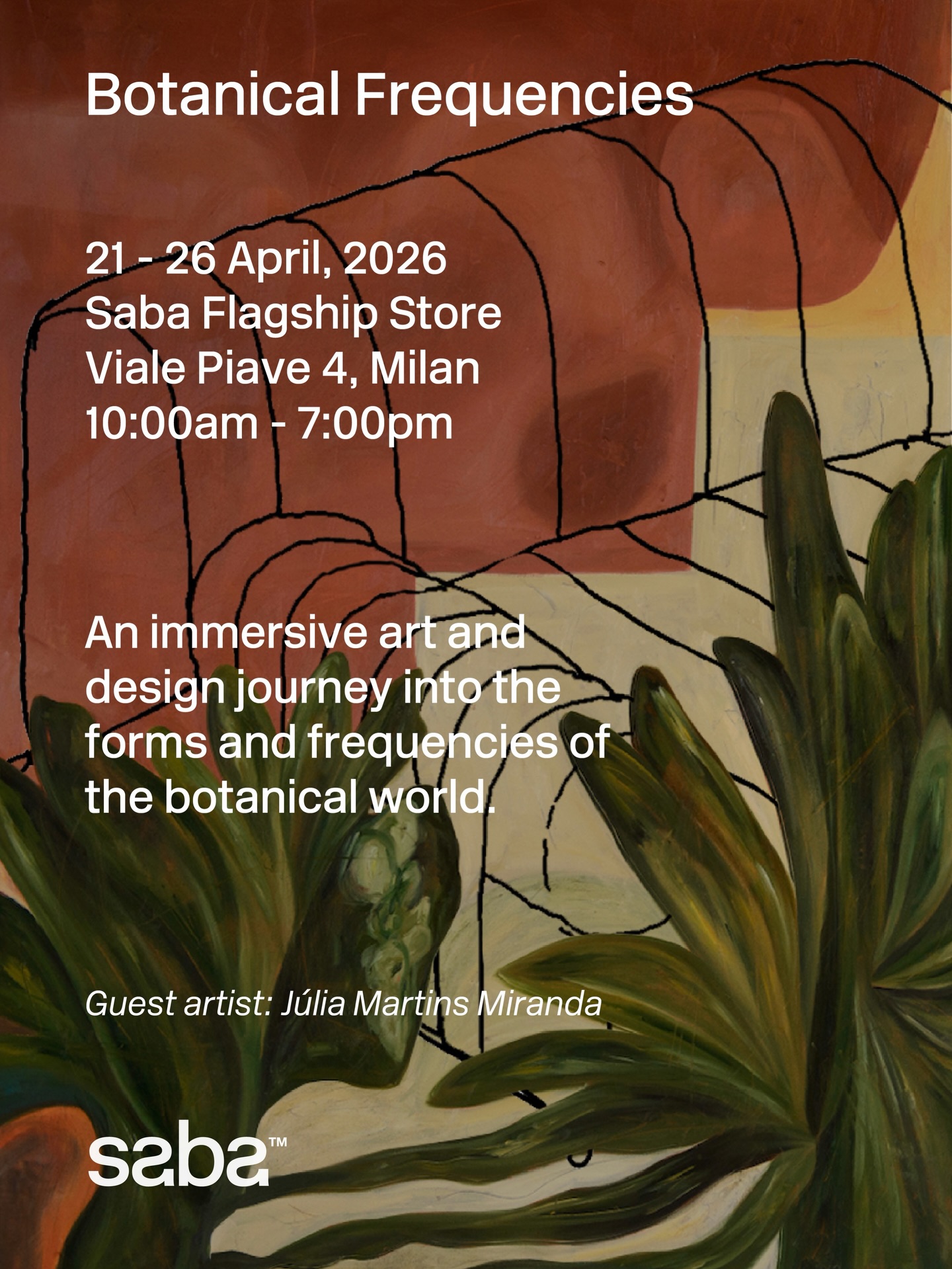 Saba presents “Botanical Frequencies” at @fuorisalone 2026. An 