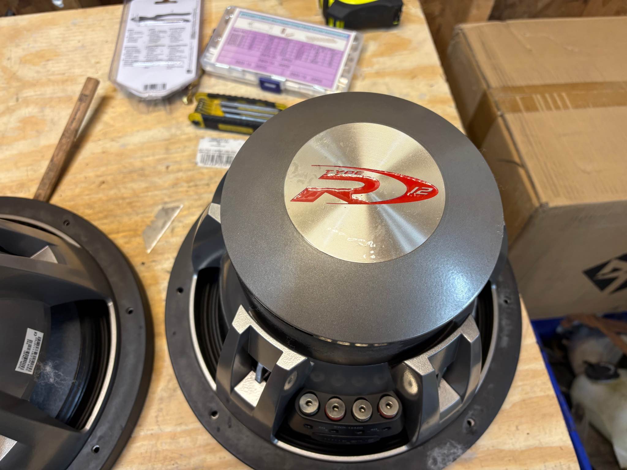 Pair Alpine 12 inch subwoofer type R model number SWR – 1242D dual ...