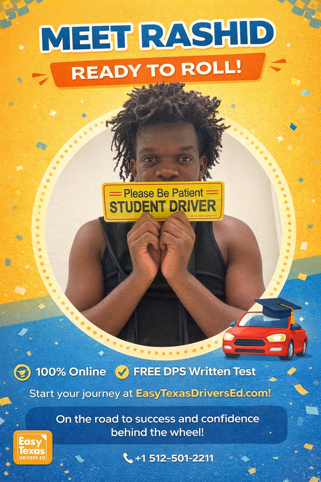 Meet Rashid — Ready to Roll! 💪🚗... - Easy Texas Drivers Ed | Facebook