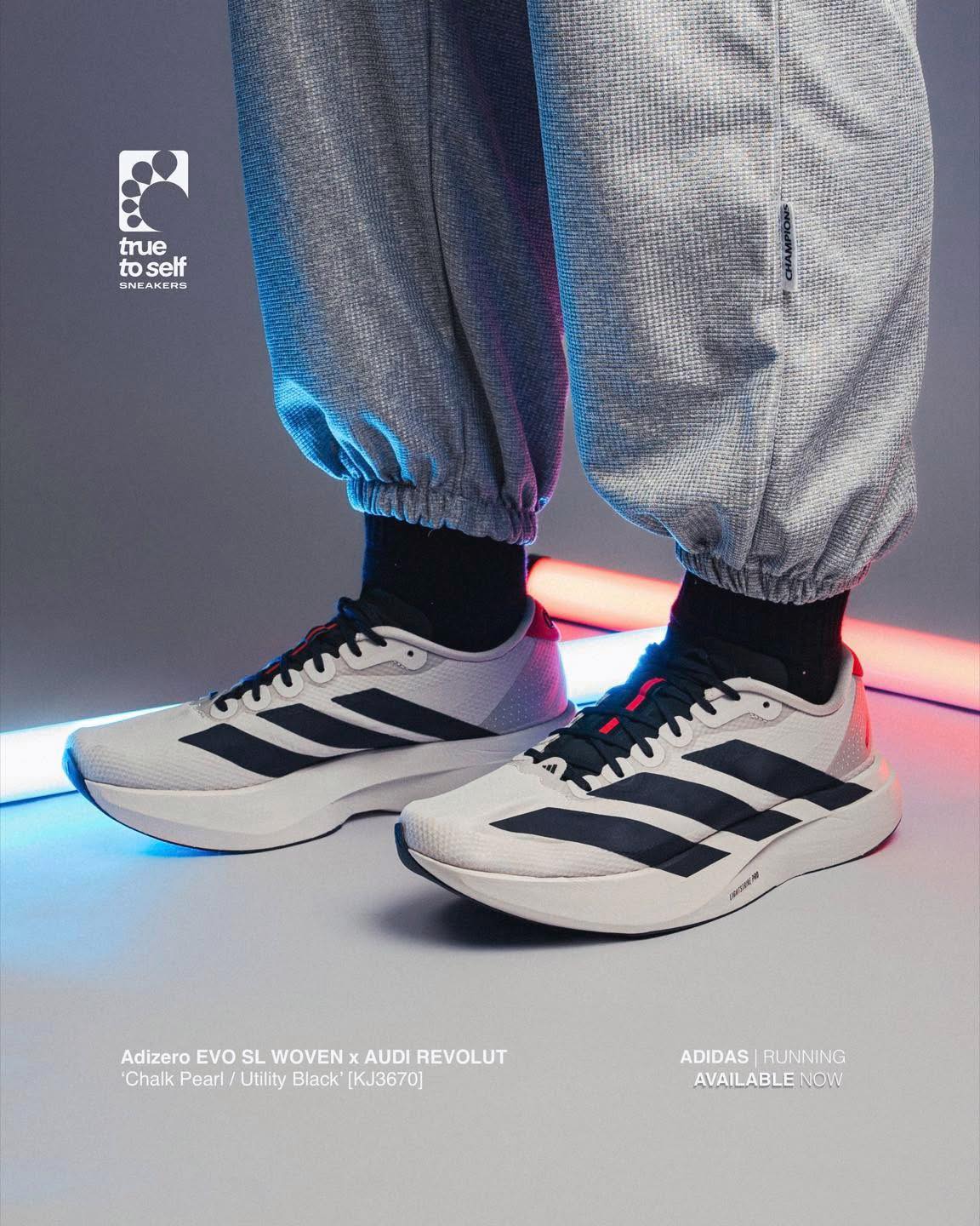 adidas Adizero EVO SL WOVEN x AUDI REVOLUT 'Chalk Pearl / Utility