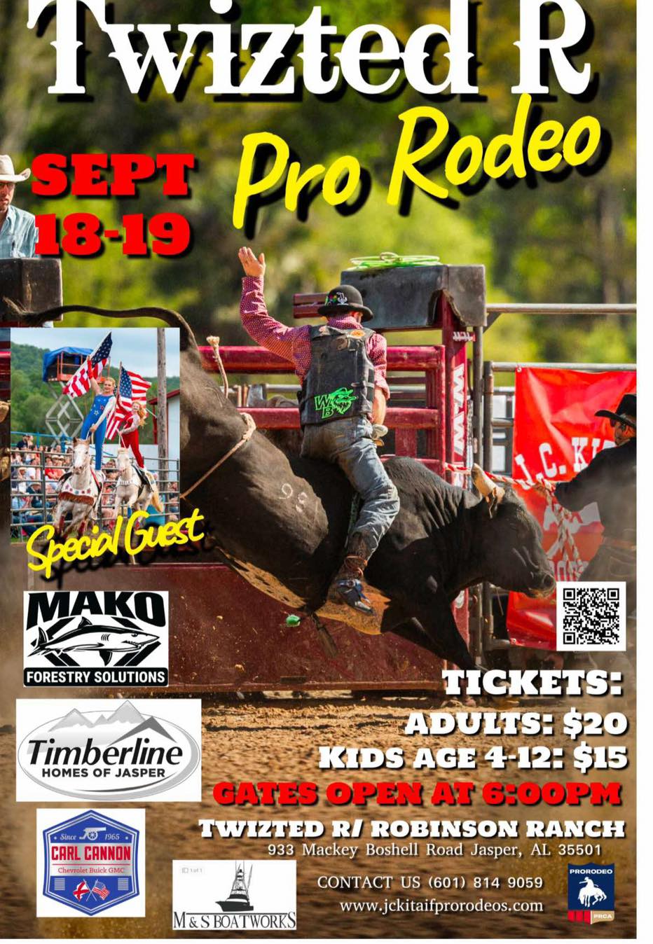 All - Twitzted R Pro Rodeo 🗓️ September 18 - 19, 2026 ⏰ Gates