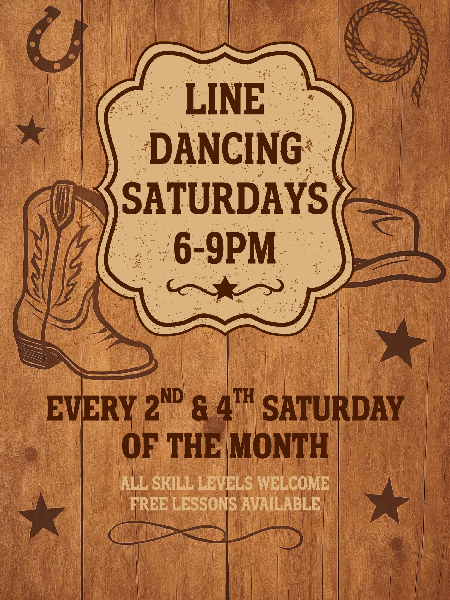 2nd and 4th Saturday Line Dancing