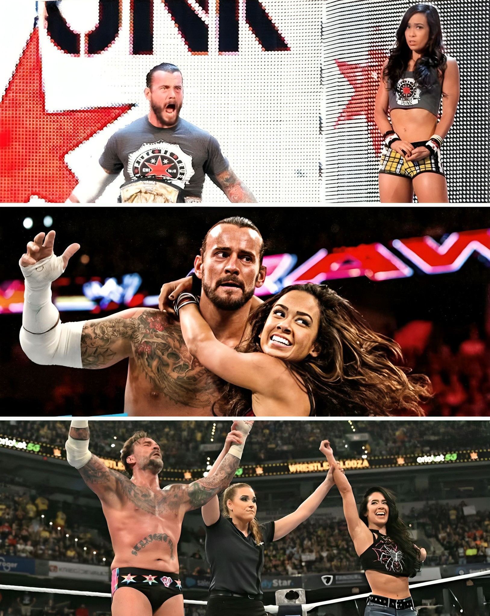 CM Punk & AJ Lee boast an undefeated record of 3-0 as a tag team